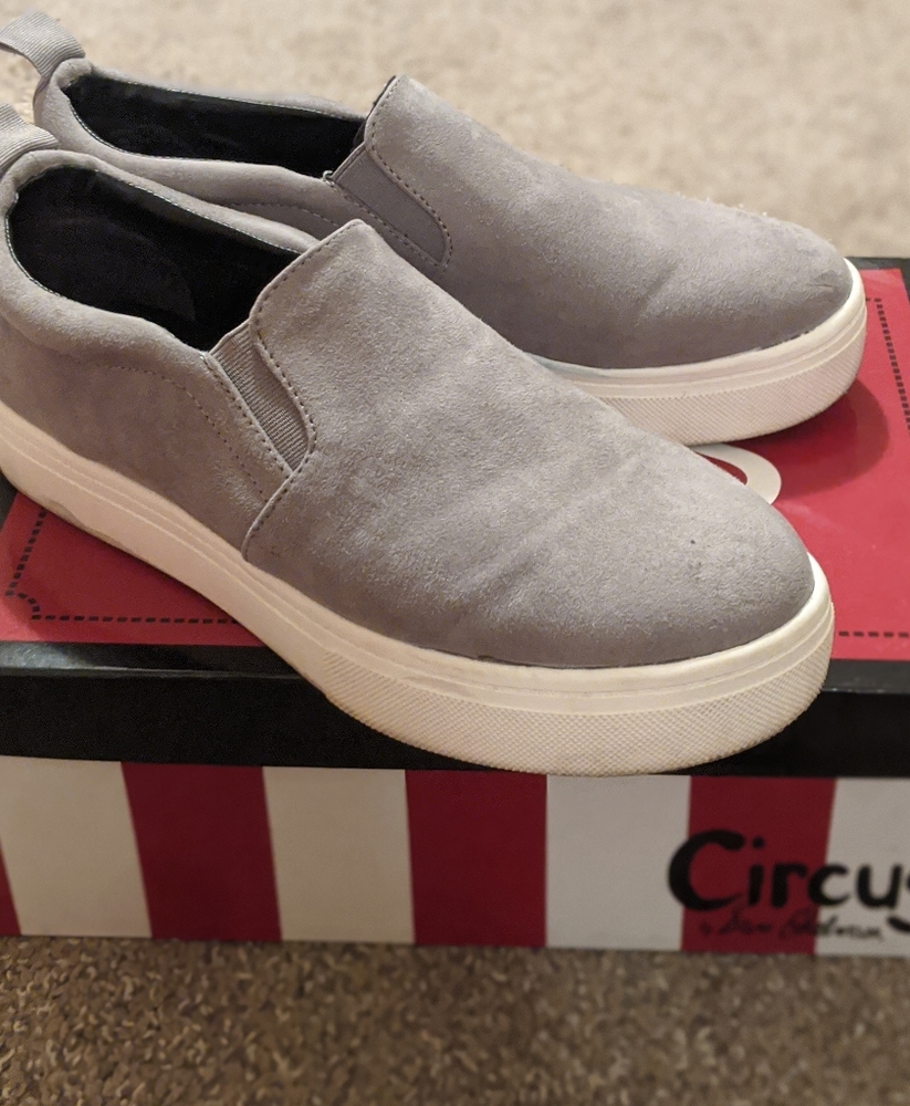 Grey sneakers